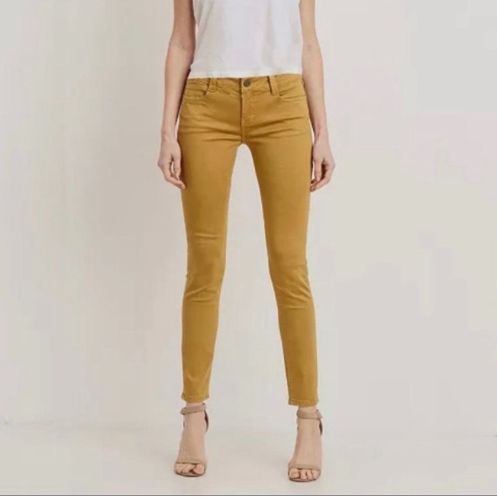 DL1961 Mustard Angel Low-Rise Legging Pants Skinny Size 26